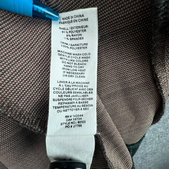 Avec‎ Les Filles Blazer Medium Green Plaid Academia Preppy Lightweight Relaxed - Picture 10 of 14